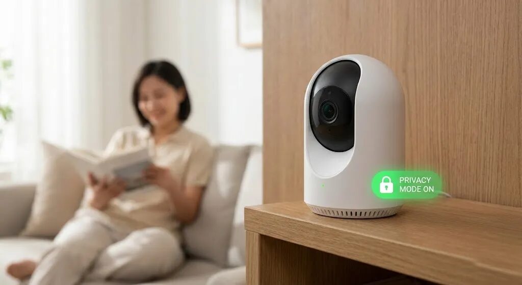プライバシー機能付きペットカメラ