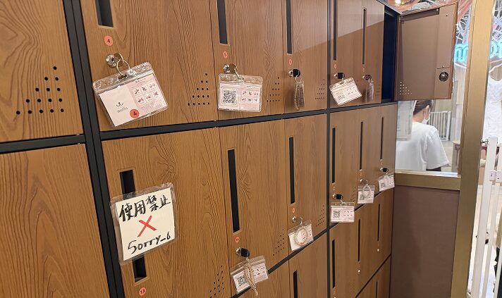 moffuの店内にあるロッカー