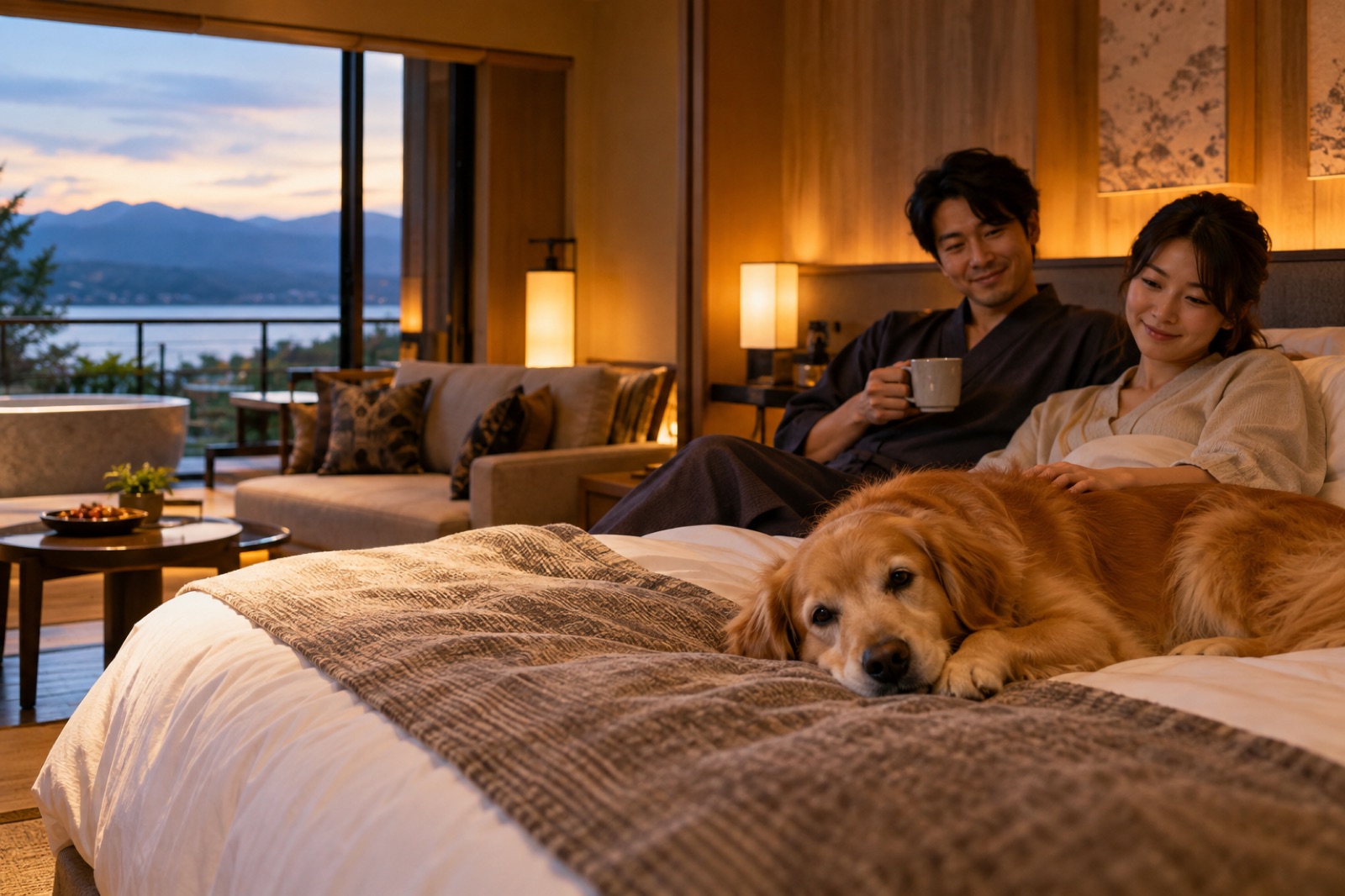 愛犬とリラックスして過ごせるリゾートの客室